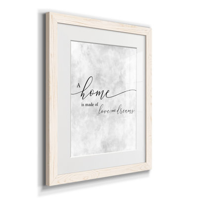 A Home - Cadre photo, impression d'art textuel sur papier