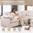 Oversized Corner Sectional Modular Sofa, Shariff Chenille Cloud Sectional Living Room Sets-859297032-859297029