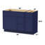 Base de meuble-lavabo simple 48 po seulement-97571441