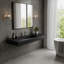 Lavabo de salle de bain rectangulaire en pierre à surface solide Casainc-120922429