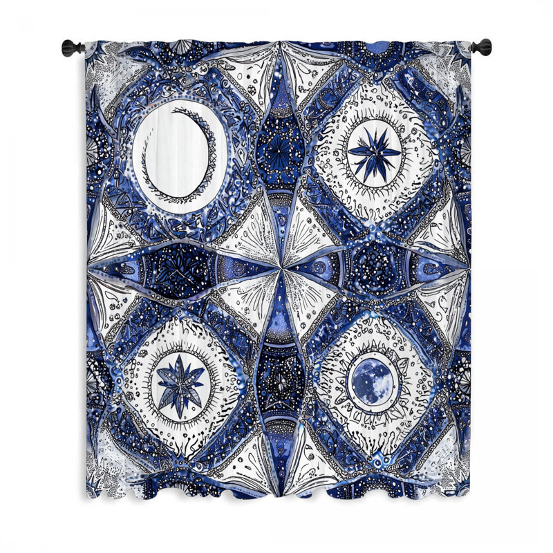 Rideaux, voilages et voilages Cosmic - 1 panneau, L 50 po x L 84 po