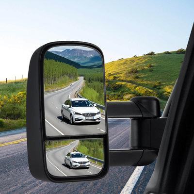 Towing Mirror Pair Tow Mirrors Compatible with 1999-2006 Chevrolet Silverado GMC Sierra