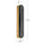 Tauri 24.5" Large LED Wall Sconce in Lacquered Brass-126501912-126501913