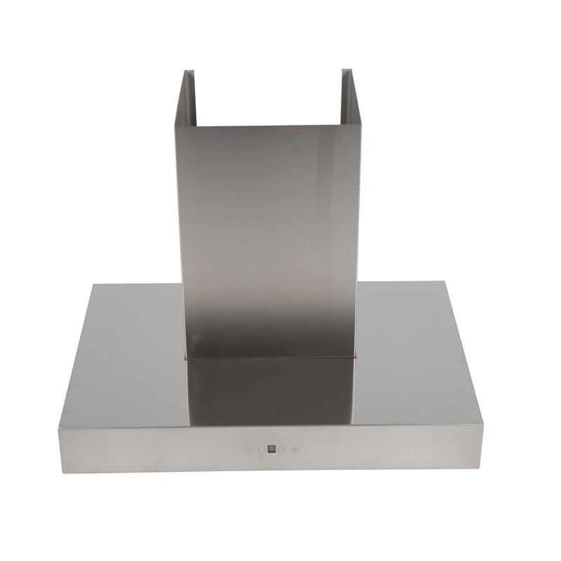 Hotte de cuisine murale à conduit 30 po 720 pi ³/min en nickel brossé