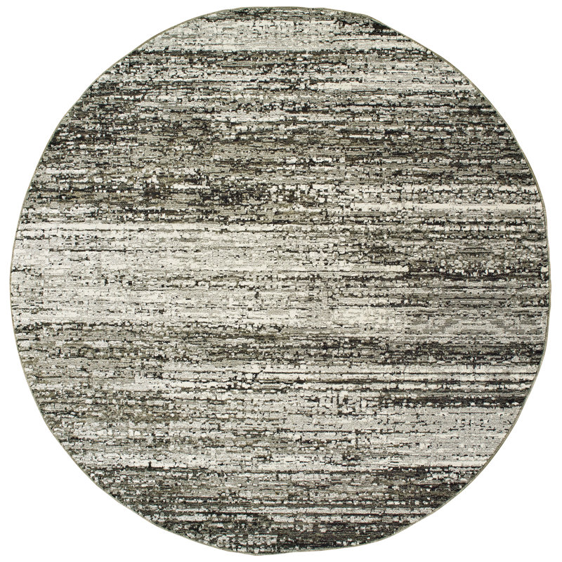 Abstract Indoor Rug, Round 7'10"