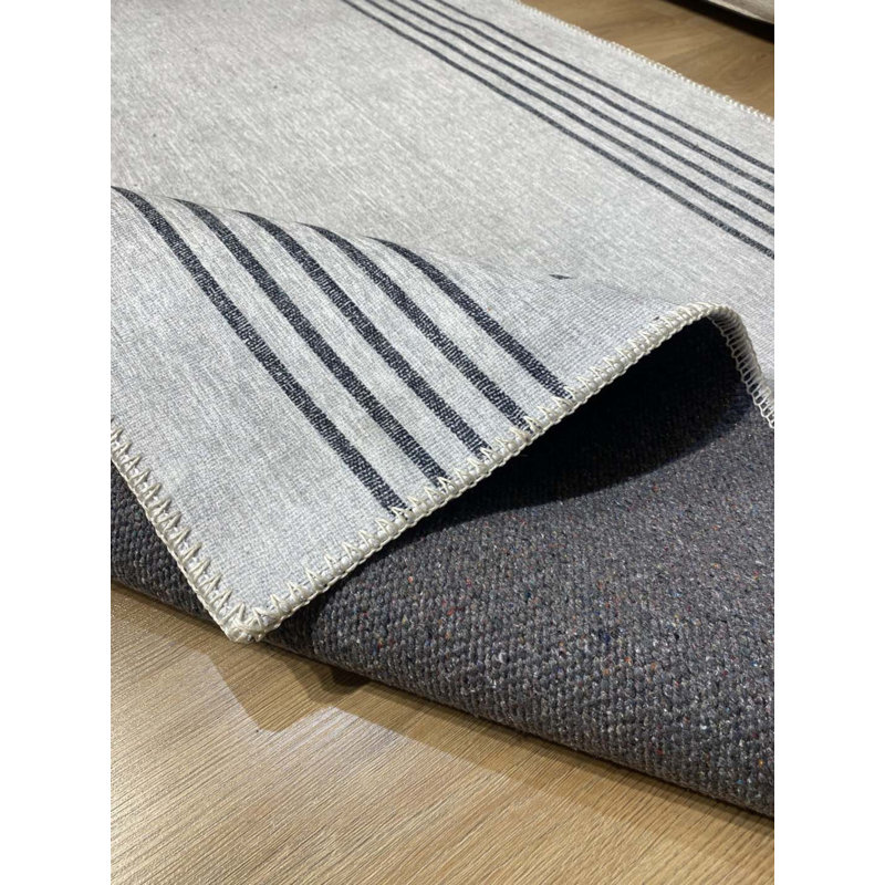 Toscana Performance Washable Striped Indoor / Outdoor Rug, Rectangle 3'3" x 11'6"