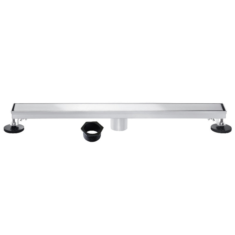 Drain de douche linéaire Kingston 32 po, Chrome poli