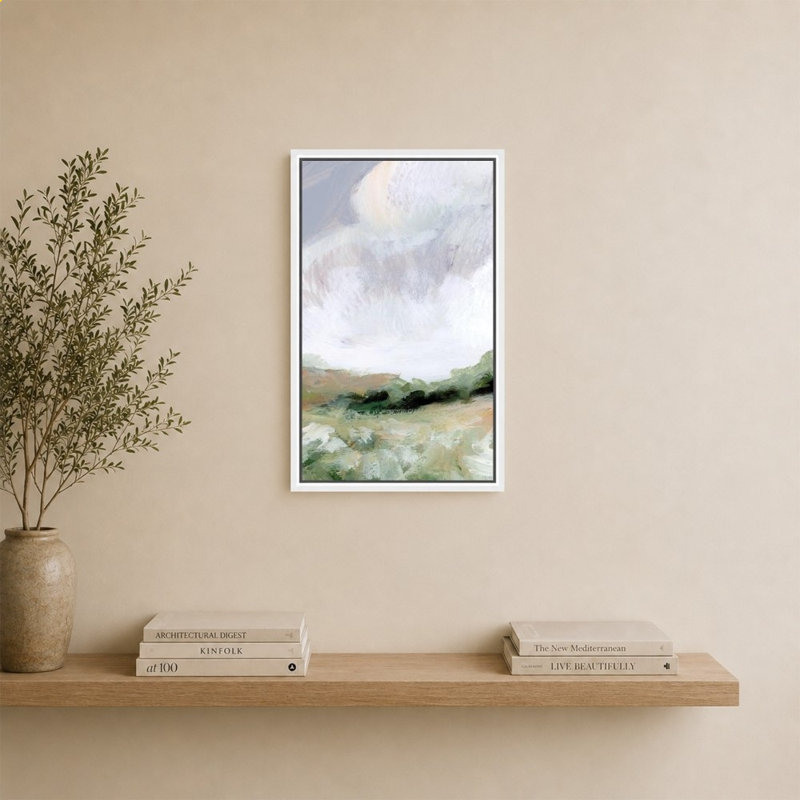 «Soft Summer Sky» par Katrina Pete - impression sur toile, H 34 po x l 24 po, Blanc