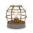  Kennet 9" Tall Concrete Pedestal Table Lamp with No Shade in Brass/Concrete/No Shade