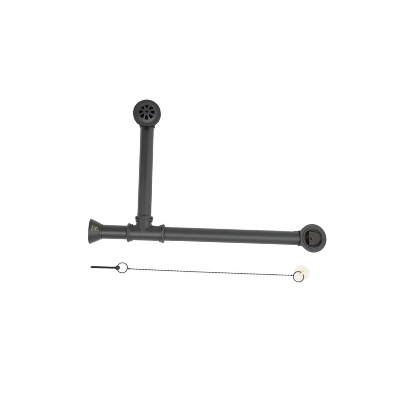 Drain de baignoire avec trop-plein Toe Tap, Bronze frotté à l'huile