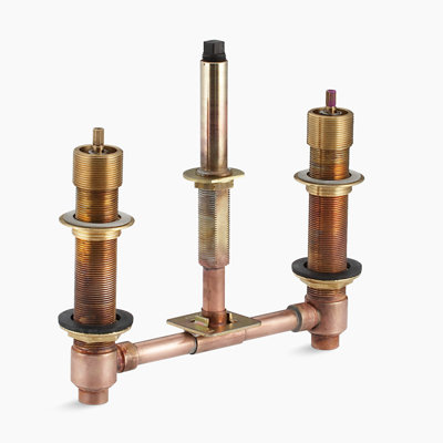 Soupape à écoulement élevé en céramique 1/2" avec connexions rigides