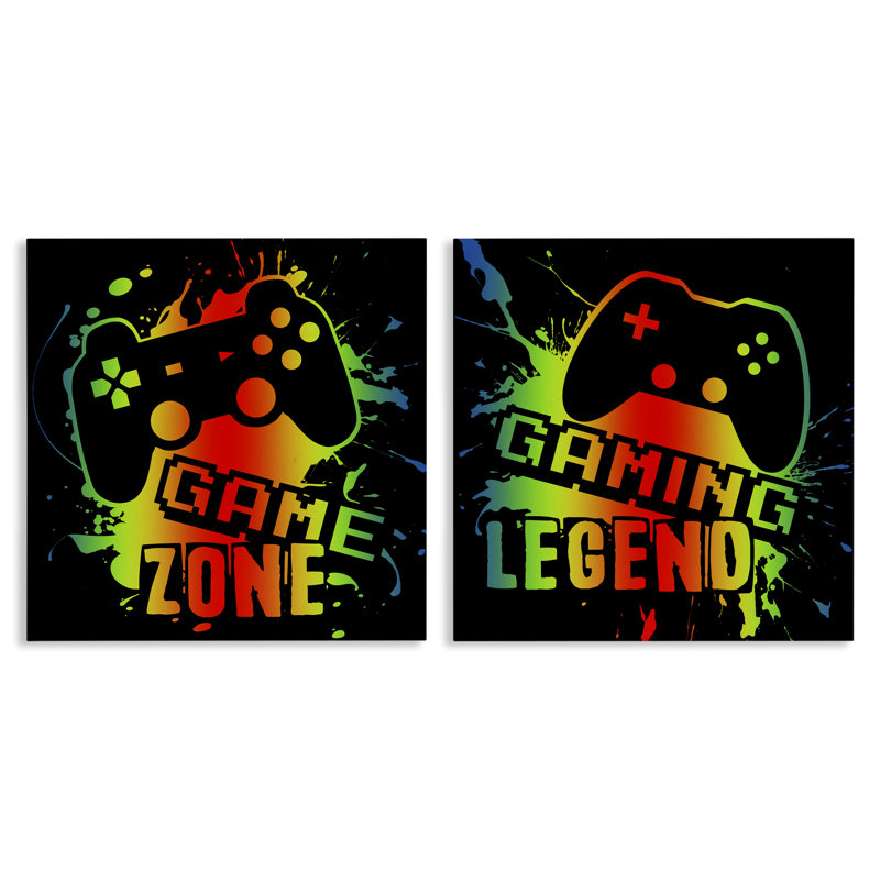 Ensemble de toiles 2 pièces Gradient Gaming, par Marcus Prime, H 24 po x l 48 po