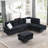 102'' Upholstered Sectional Sofa with Ottoman-525954924