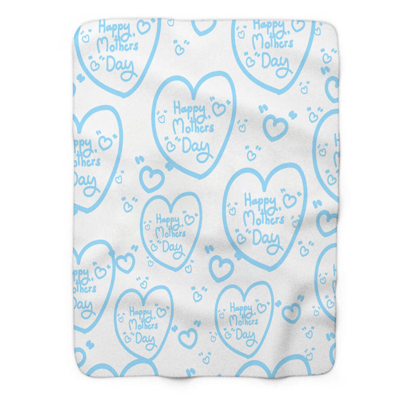 Bleu doux - couverture sherpa de qualité supérieure 1 pièce, L 60 po x L 80 po