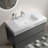 36'' Single Bathroom Vanity with Ceramic Top-92615217