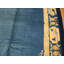 Antique Floral Wool Hand Knotted Pile Blue 1900s Rug
