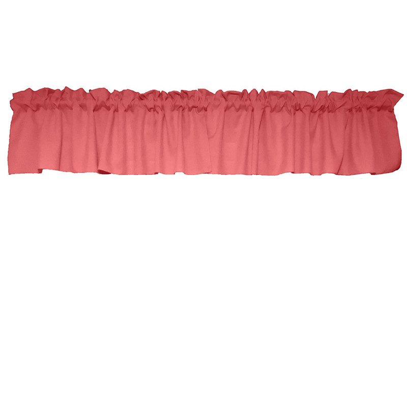 Cantonnière sur mesure l 58 po Pastorella, L 58 po x L 18 po, Corail