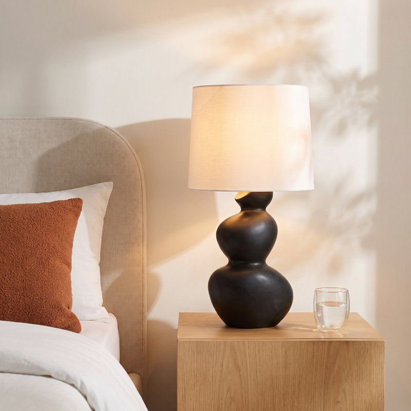 Cardea 1 Light Table Lamp, Satin Black