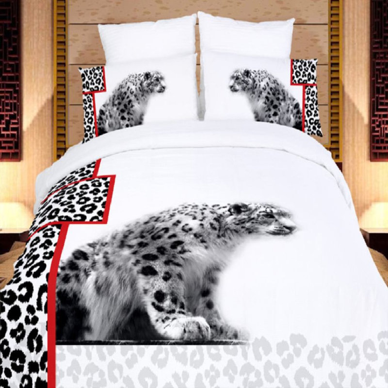 Modern & Contemporary Cotton Sateen Duvet Cover, Full/Queen