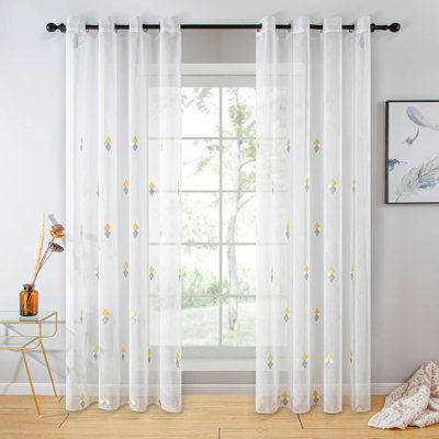 Aneurin Sheer Curtain Single Panel