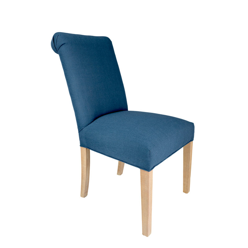 19'' H Upholstered Dining Chair, Denim