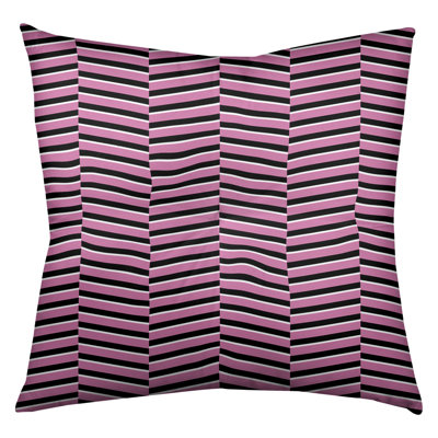 Rhonda Cheval Lined Chevrons Floor Pillow