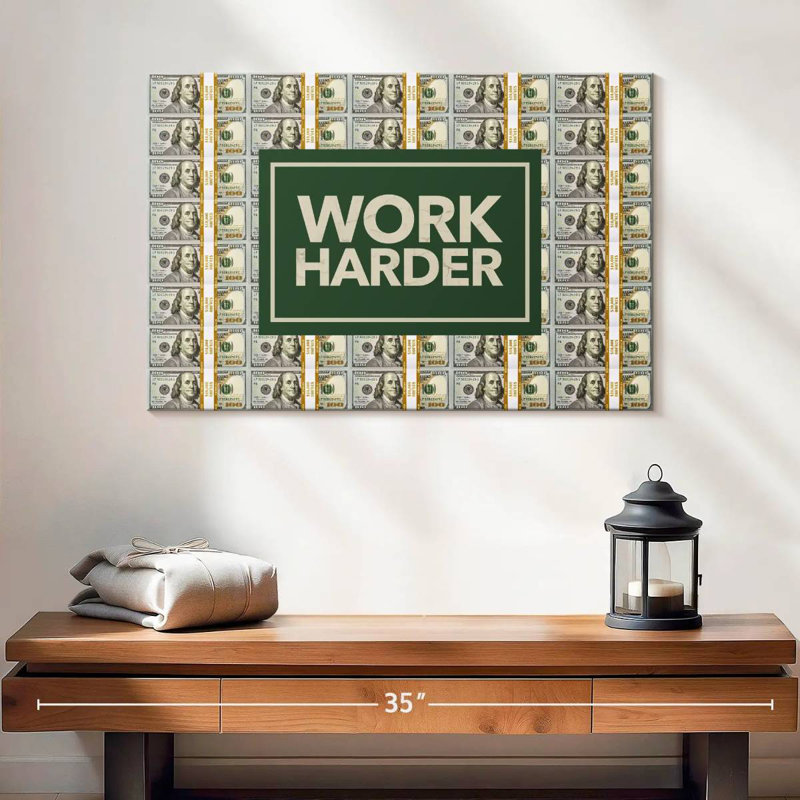 Tergel Work Harder, 16" H x 24" W