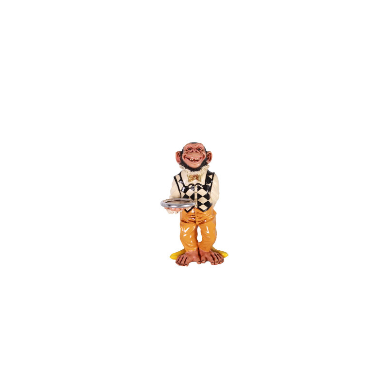 Statue petit petit singe majordome