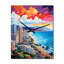 City Maui Popart III - Cityscapes Very Large Wall Clocks-99630575