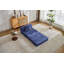 Canapé à compression, canapé-lit à plancher convertible à structure fixe, canapé modulaire à assise simple sans os, sans assemblage requis, tissu chenille, pour chambre à coucher de salon, bleu foncé-999296288