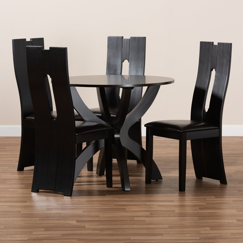 Aadishiv Counter Height Dining Set, 5, 29.90" H x 35.40" W