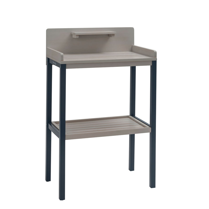 Lillie Eucalyptus Potting Bench, Blue and grey wash