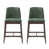 Green Seat/Walnut Frame