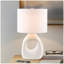 Lampe de table en céramique blanche Voir ci-dessous