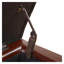 Banc de rangement avec repose-pieds 51 po