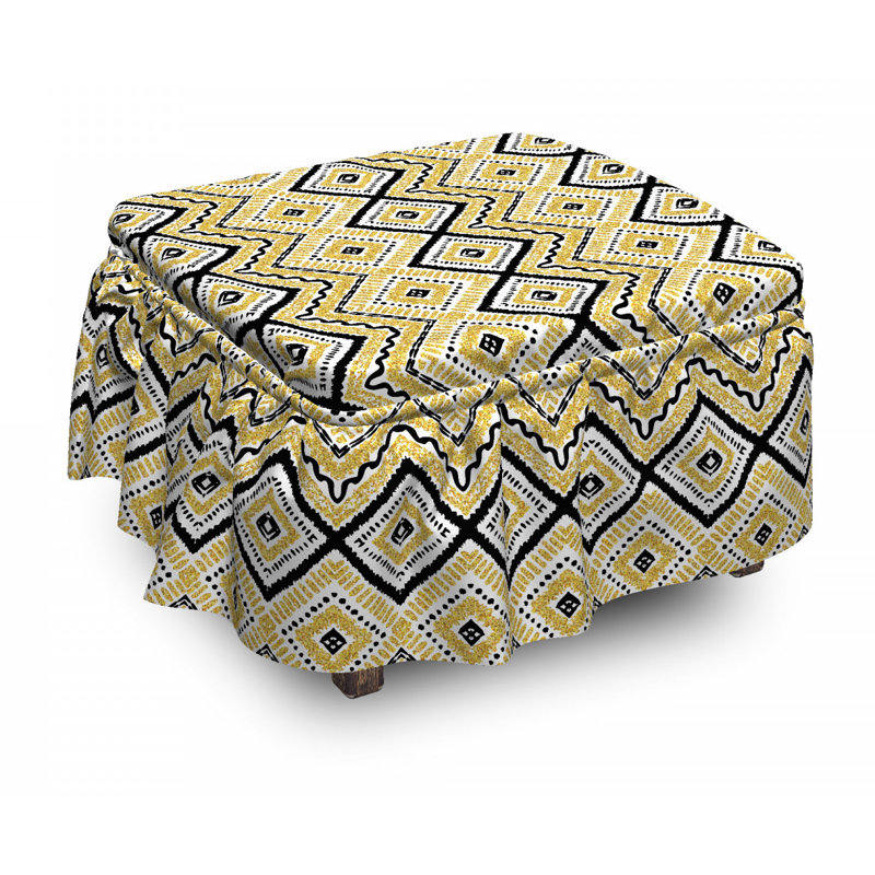Box Cushion Ottoman Slipcover