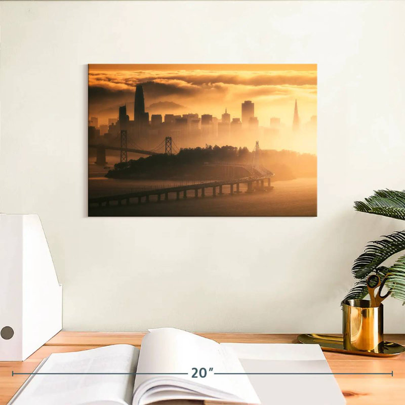 Sireci San Francisco Sunset Fog, 8" H x 12" W