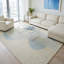 Mikura Hand Tufted New Zealand Wool Blue Area Rug-1617749030