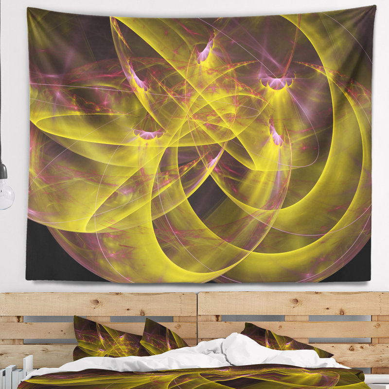 Abstract Polyester Tapestry, 32" H x 39" W