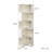 5-Tier Corner Bookshelf, 69-Inch Tall Corner Bookcase-1660645372