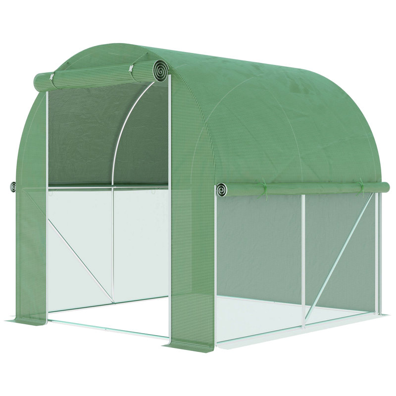 6.6' W x 6.6' D Hobby Greenhouse, White