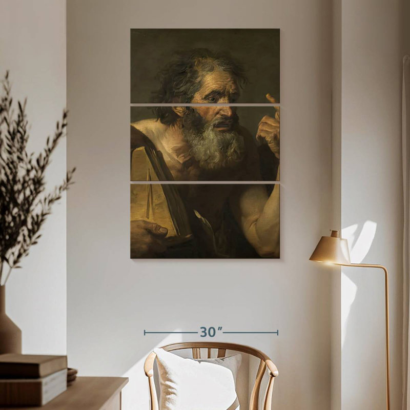 Leisha Ancient Philosopher, 65" H x 42" W