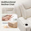 Fauteuil inclinable électrique rétro en cuir écologique-42250146
