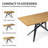 Rectangular Kitchen Dining Table, Modern Extendable Table