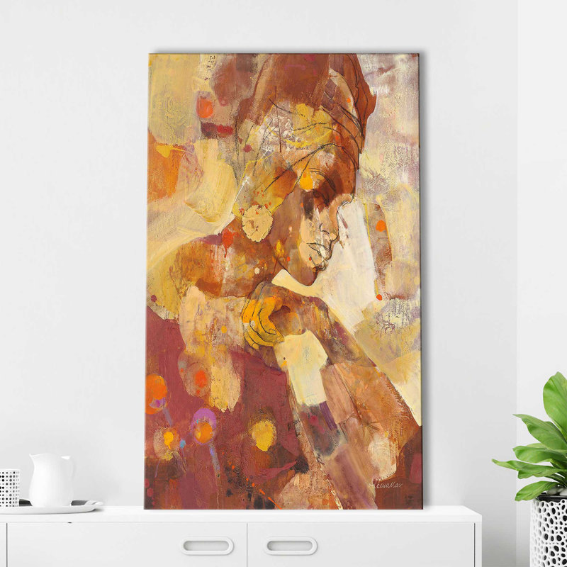 Célébrer la beauté I par Albena Hristova - Peinture, Toile tendue, H 40 po x l 24 po x P 1,5 po