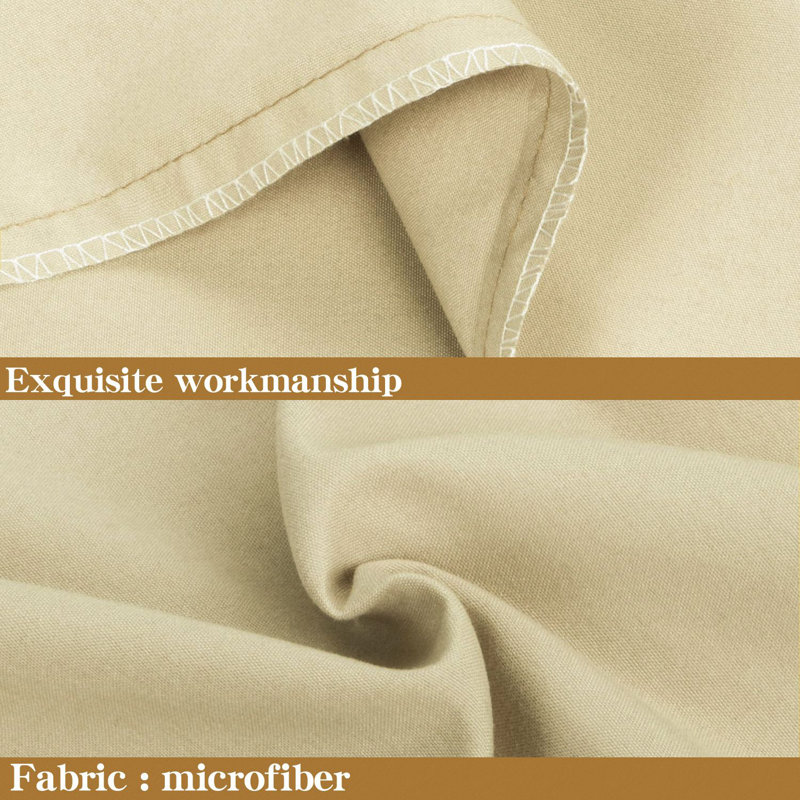 Luxe Microfiber Cover Body Pillow, Khaki