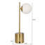Petite lampe de table en laiton Ethereal