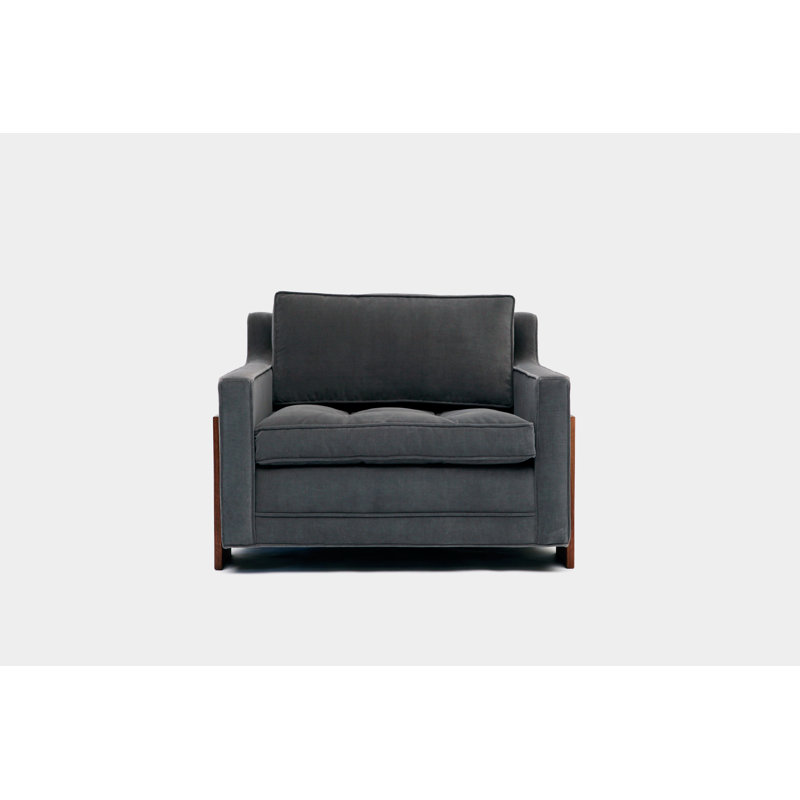 Tufted Armchair, Flannel