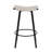 Counter Height Bar Stools Backless Handwoven Kitchen Dining Chairs With Round Footrest Set Of 2 PVC Weaving Pub Stool For Indoor & Outdoor (Black & Creamy White)