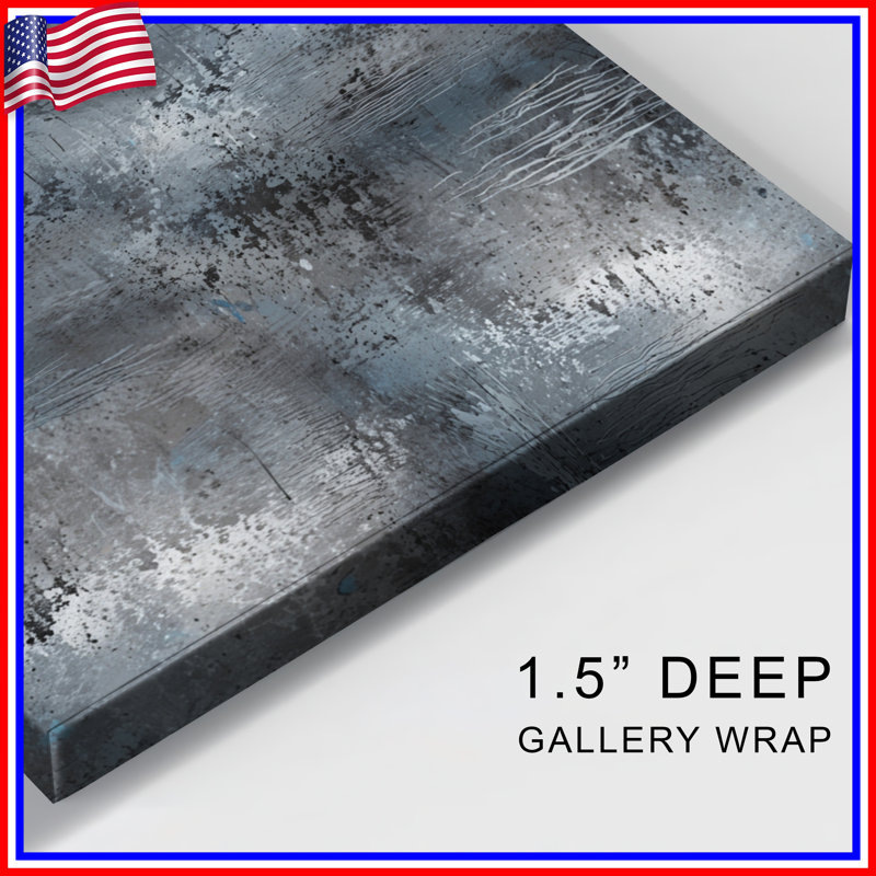Textured Grunge Abstract Canvas Gallery Wrap in Many Sizes, 16 x 20 inches